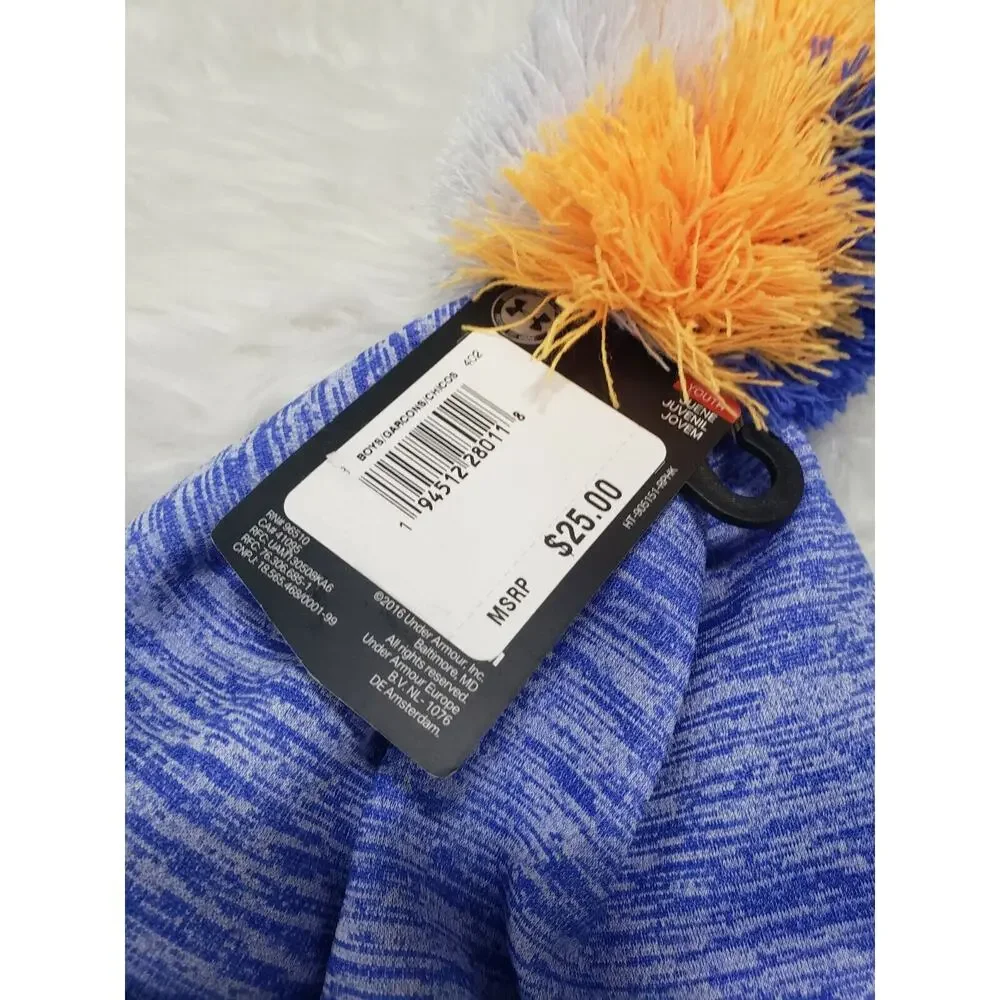 NEW Under Armour Beanie Hat Youth Small Kid Toddler‎ Boys blue winter